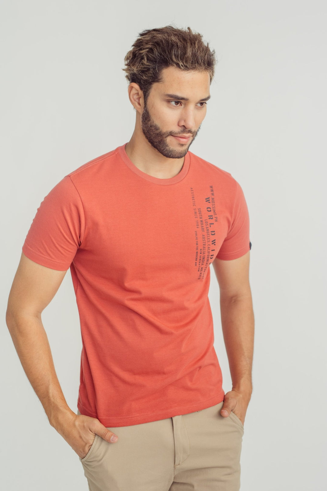 Muscle Fit Tee with Flat Print - Mossimo PH