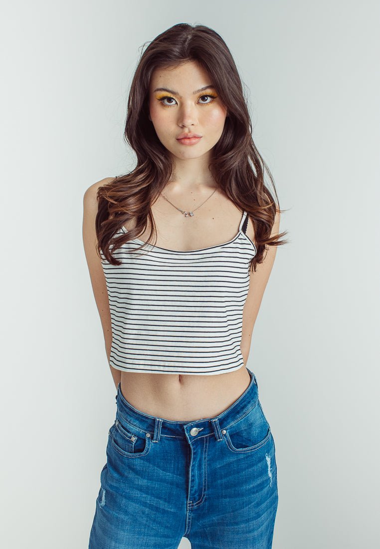 Nadine Stripe Cropped Tank Top - Mossimo PH