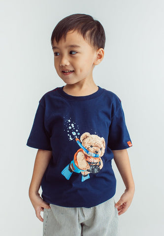 Navy Blue Mossybear Basic Tshirt - Mossimo PH