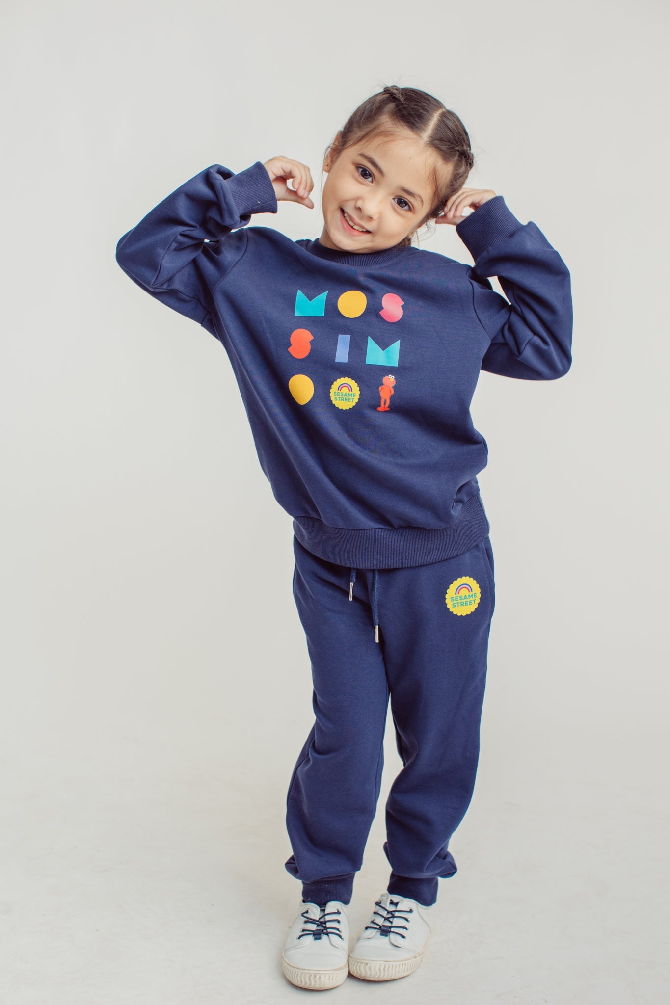 Navy Blue Sesame Street Pullover and Jogger Set - Mossimo PH