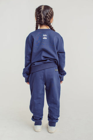 Navy Blue Sesame Street Pullover and Jogger Set - Mossimo PH