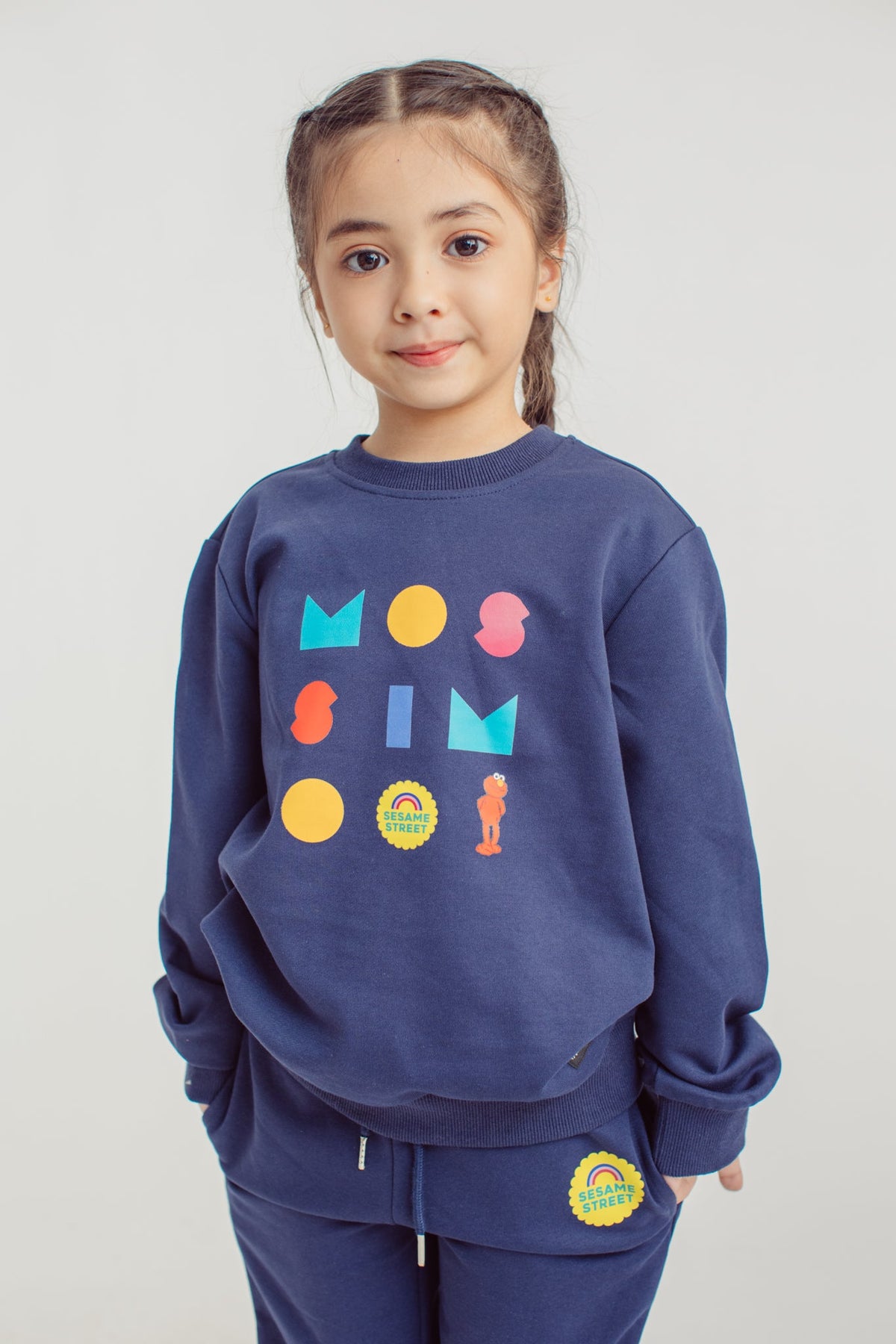 Navy Blue Sesame Street Pullover and Jogger Set - Mossimo PH