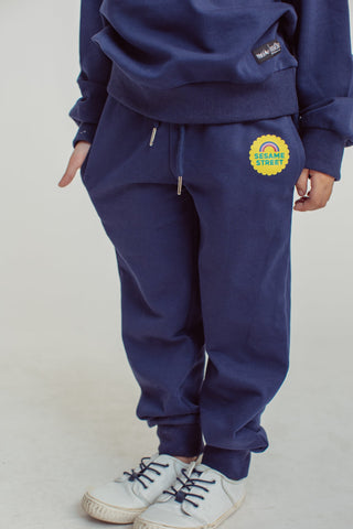 Navy Blue Sesame Street Pullover and Jogger Set - Mossimo PH