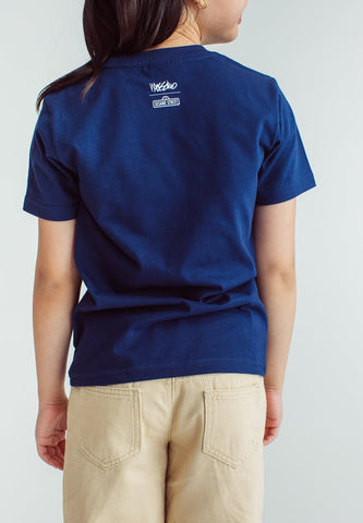 Navy Blue Sesame Street with Flat Print Monster Kids Basic Tshirt - Mossimo PH