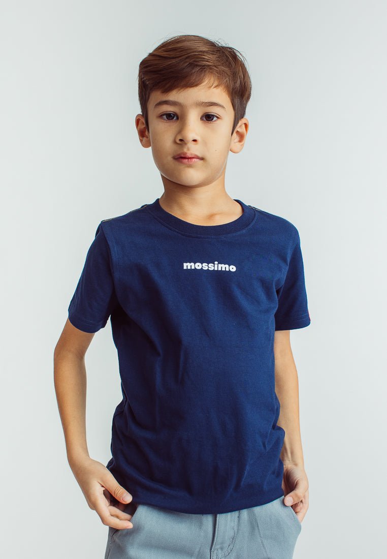 Navy blue with Graphics Back Print Boys Basic Tshirt - Mossimo PH