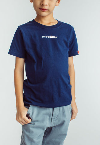 Navy blue with Graphics Back Print Boys Basic Tshirt - Mossimo PH
