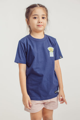 Navy Blue with Oscar the Grouch Basic Tshirt Kids - Mossimo PH