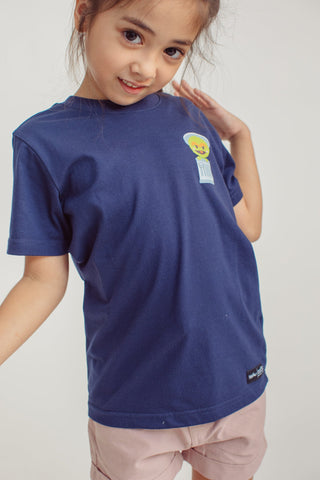 Navy Blue with Oscar the Grouch Basic Tshirt Kids - Mossimo PH