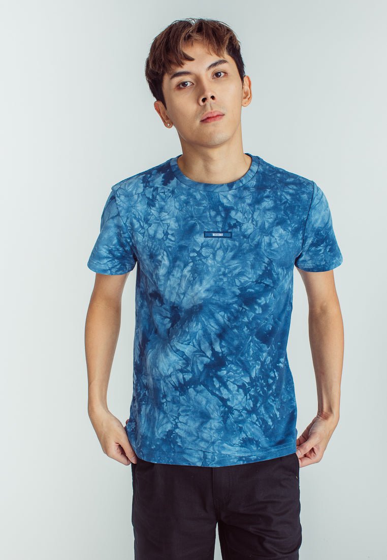 Nick Fashion Tie Dye Round Neck Tee with Patch Embroidery - Mossimo PH