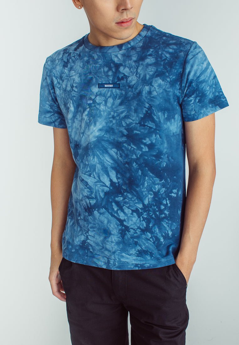 Nick Fashion Tie Dye Round Neck Tee with Patch Embroidery - Mossimo PH