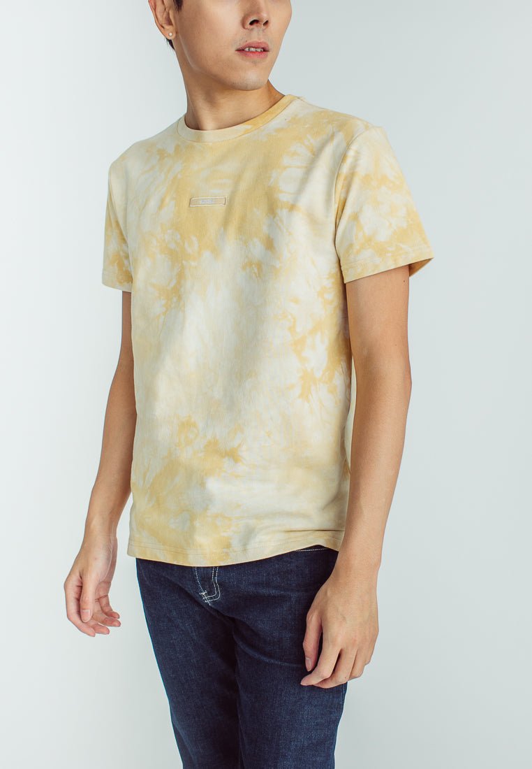 Nick Fashion Tie Dye Round Neck Tee with Patch Embroidery - Mossimo PH