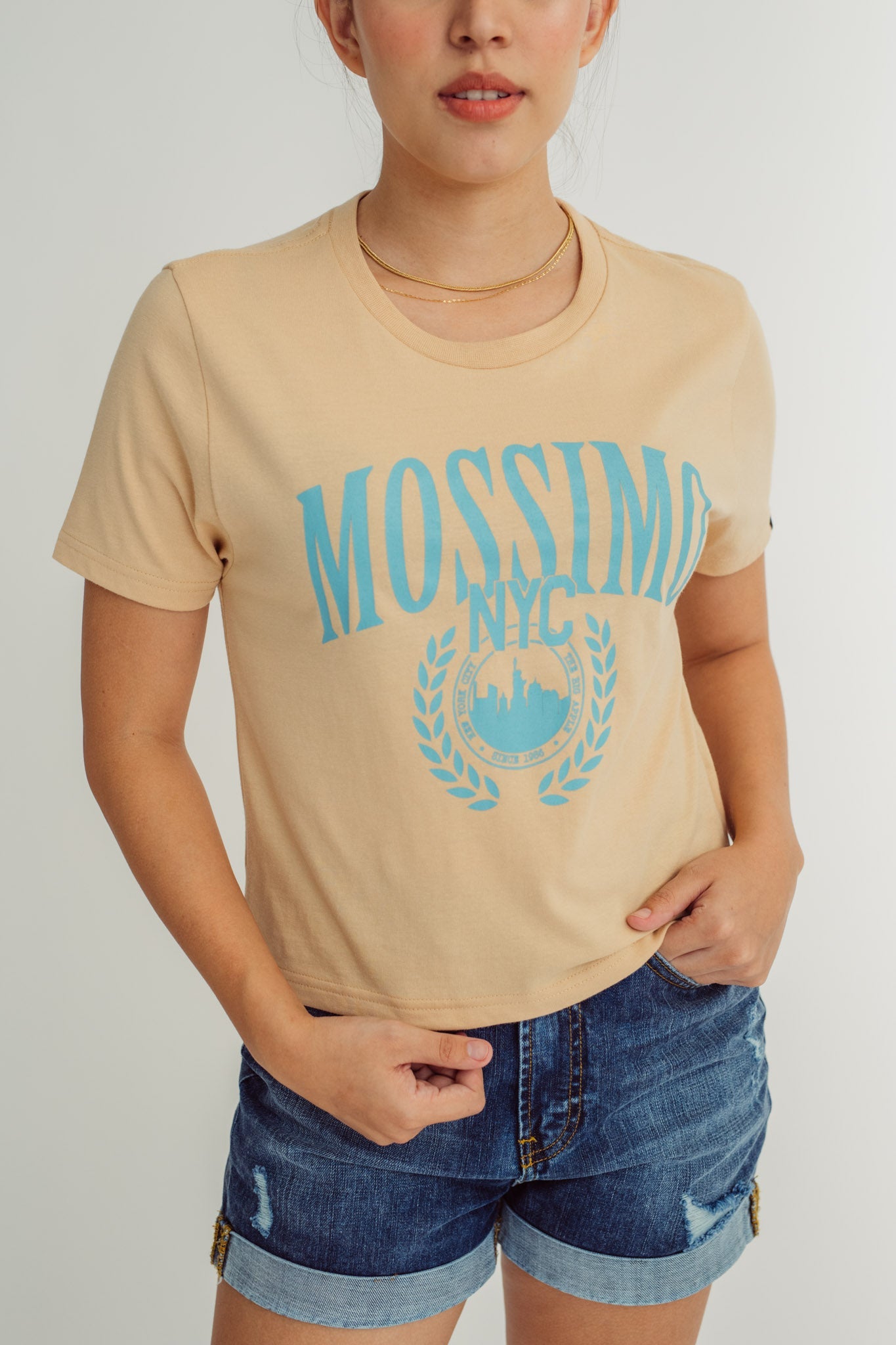 NYC Varsity Big Branding Classic Cropped Tee - Mossimo PH