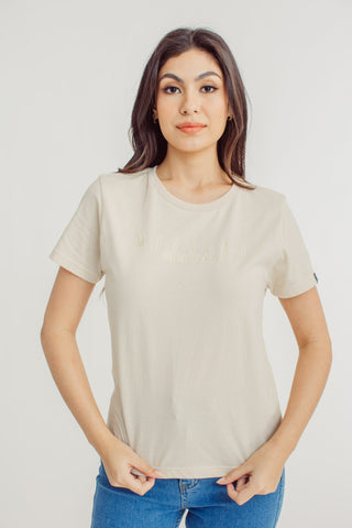 Oatmeal with Mossimo Since 1986 Embroidery Classic Fit Tee - Mossimo PH