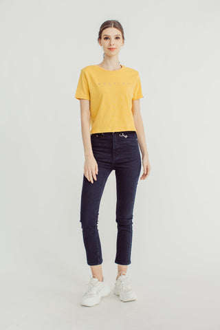Ochre with Mossimo EST. 1986 Minimal Branding Classic Cropped Fit Tee - Mossimo PH