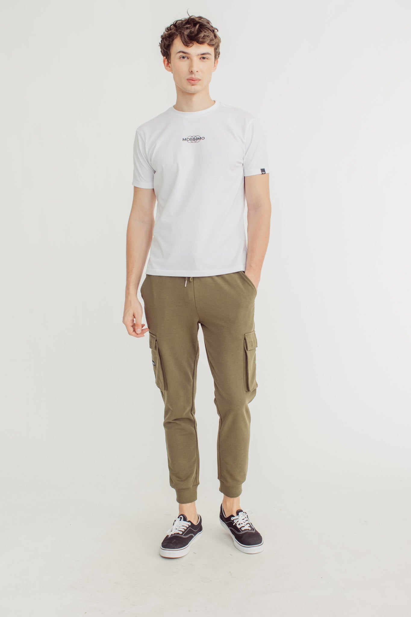 Olive Cargo Pocket pants with Design - Mossimo PH