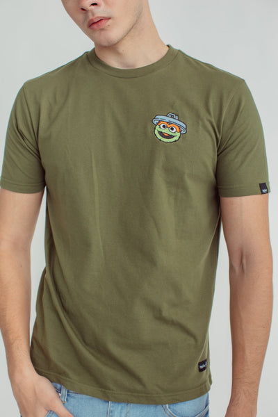 Olive Sesame Street with Oscar Head Classic Fit Tee - Mossimo PH
