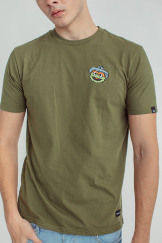 Olive Sesame Street with Oscar Head Classic Fit Tee - Mossimo PH