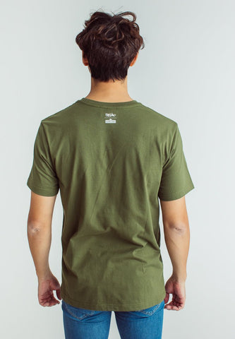 Olive Sesame Street with Oscar Soft touch Print on Functional Pocket Modern Fit Tee - Mossimo PH