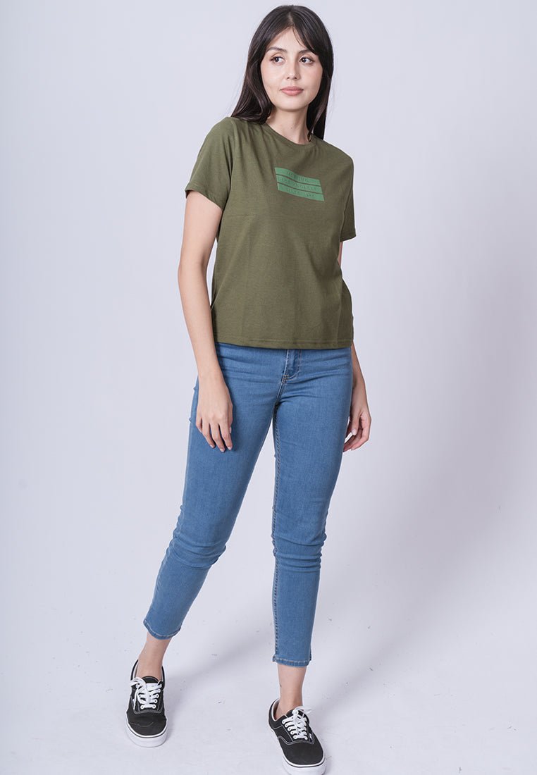 Olive with Mossimo Los Angeles Since 1986 Comfort Fit Tee - Mossimo PH