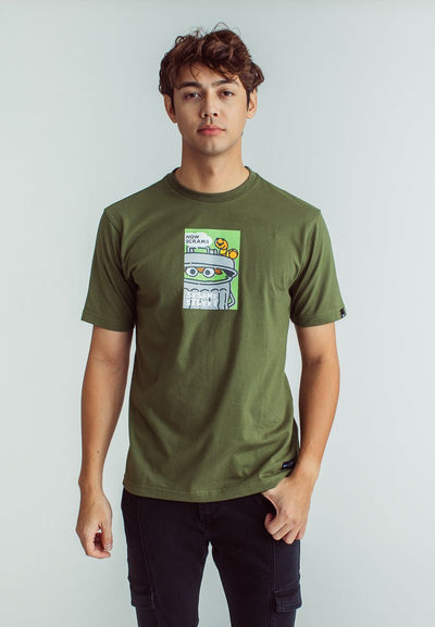 Olive with Soft Touch & High Density Oscar Boxed Face Comfort Fit Tee - Mossimo PH