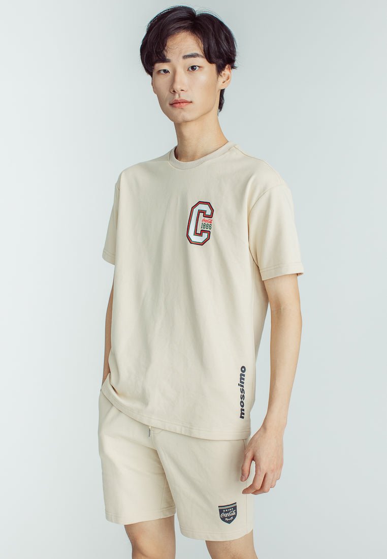 Pale Khaki Coca-Cola Urban Pullover and Slim Low Rise Short Set - Mossimo PH
