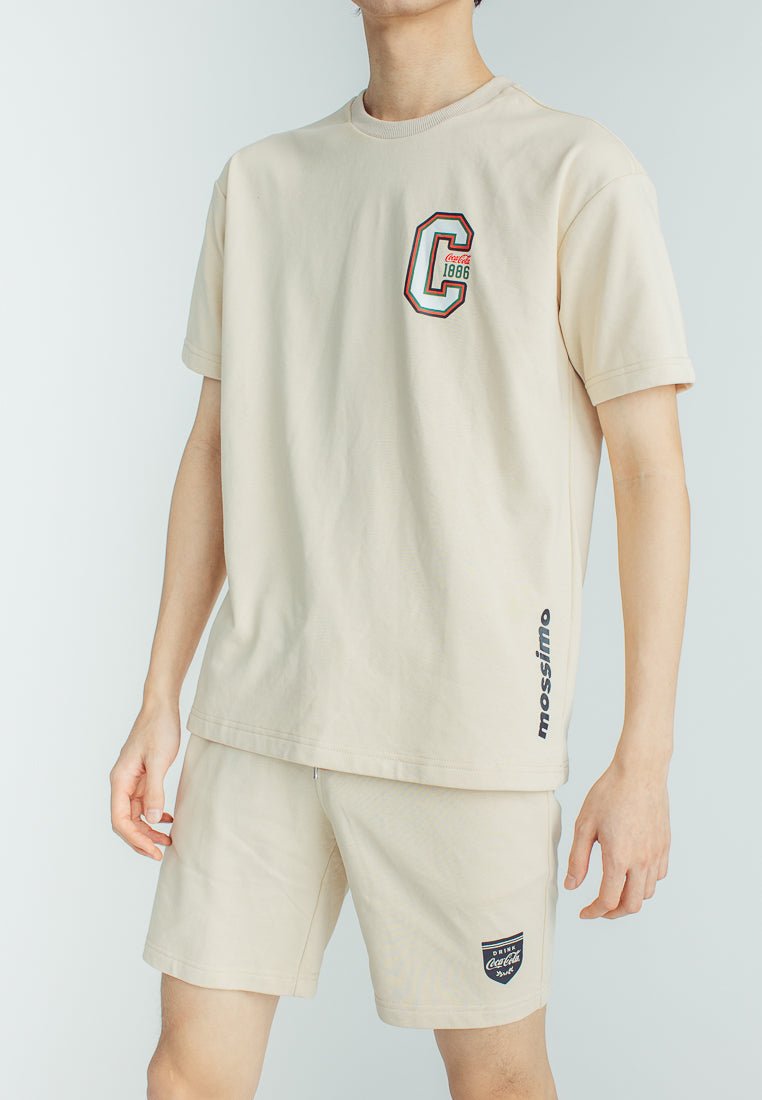 Pale Khaki Coca-Cola Urban Pullover and Slim Low Rise Short Set - Mossimo PH