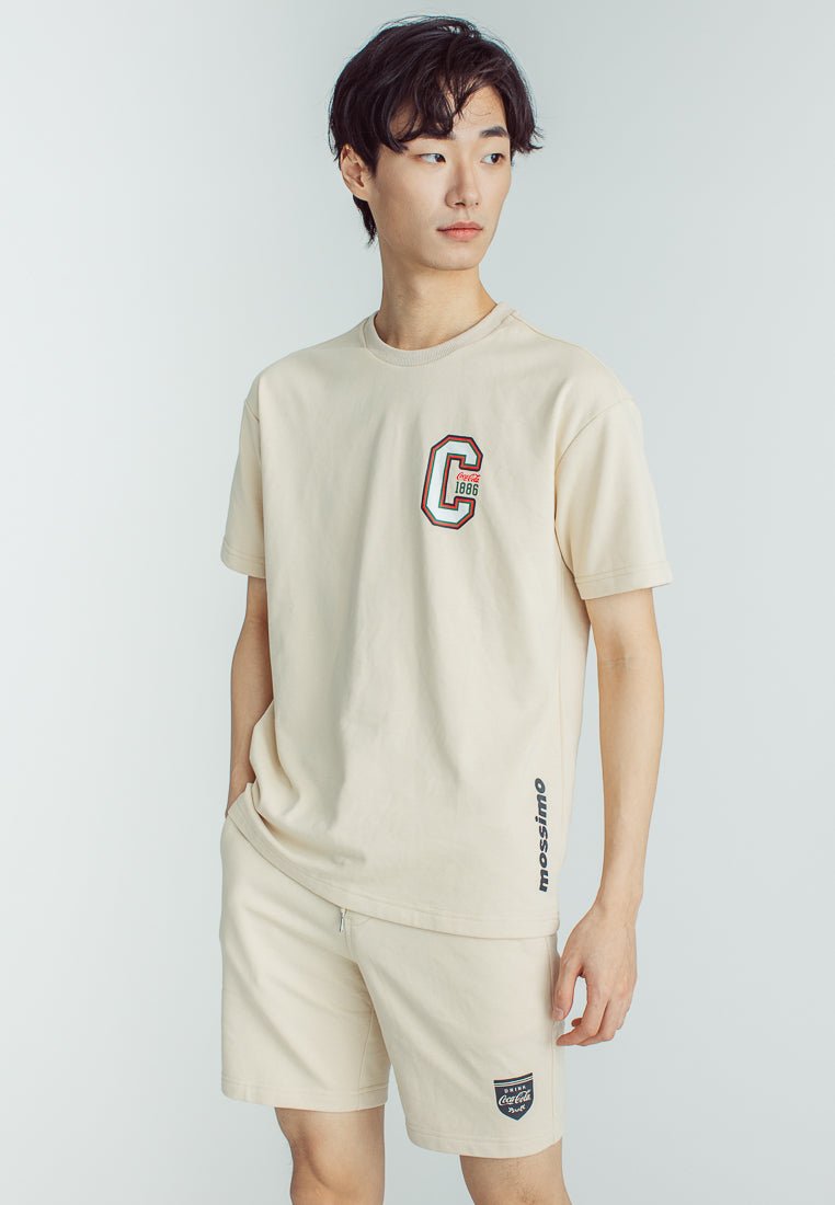 Pale Khaki Coca-Cola Urban Pullover and Slim Low Rise Short Set - Mossimo PH