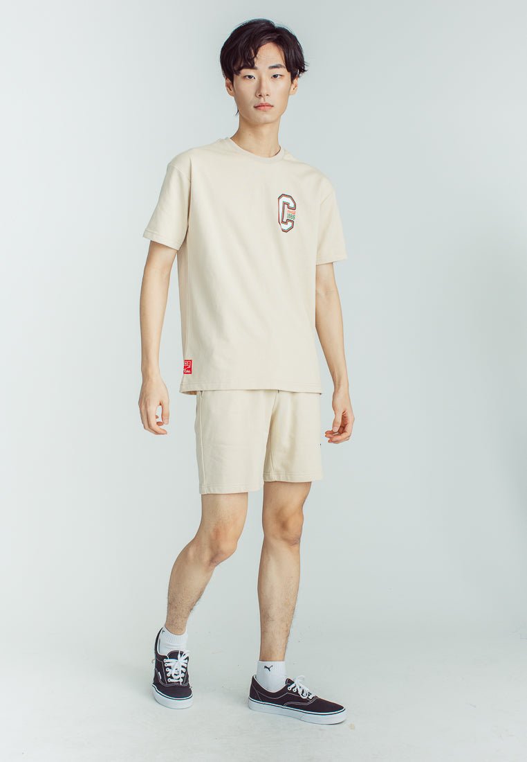 Pale Khaki Coca-Cola Urban Pullover and Slim Low Rise Short Set - Mossimo PH