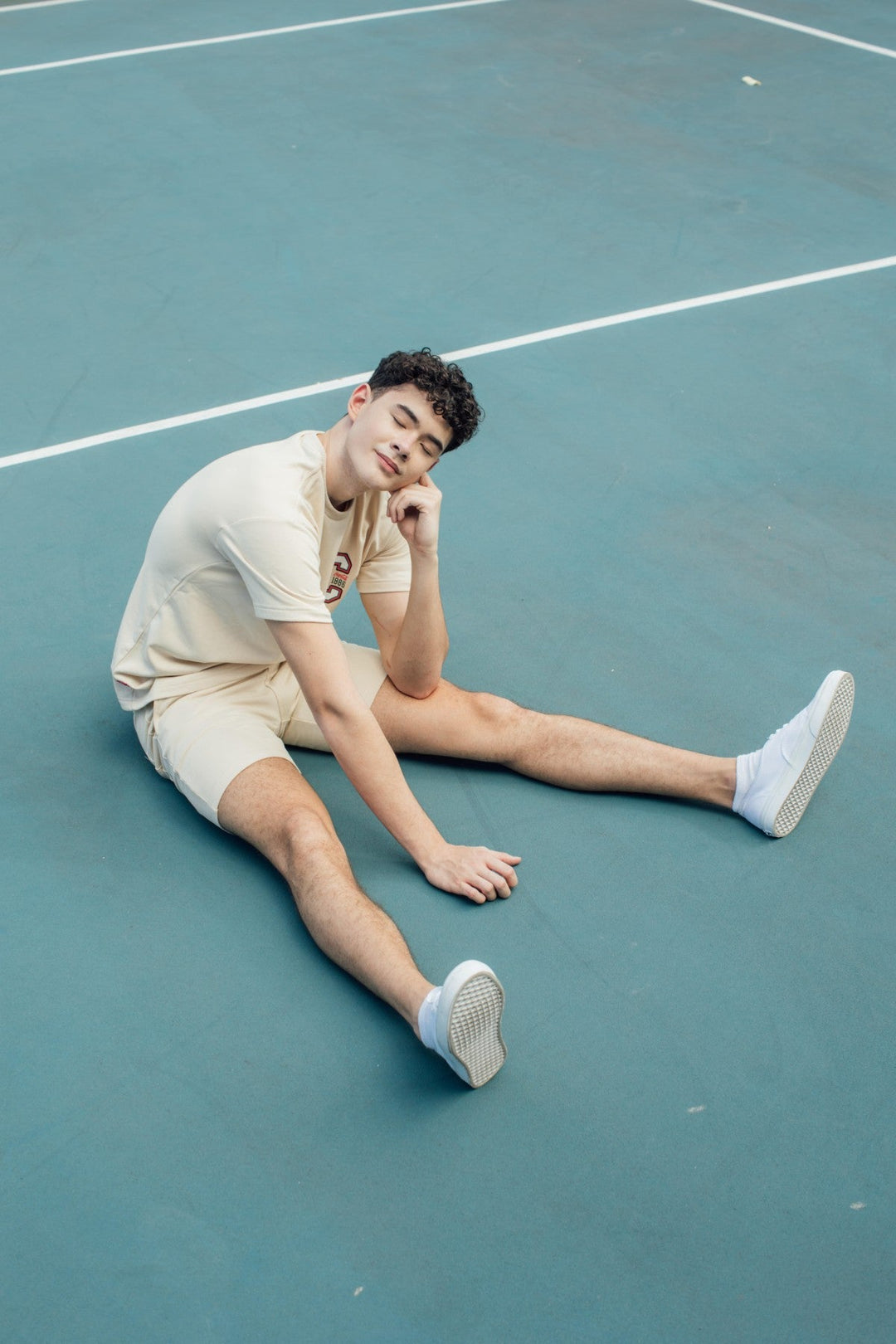 Pale Khaki Coca-Cola Urban Pullover and Slim Low Rise Short Set - Mossimo PH