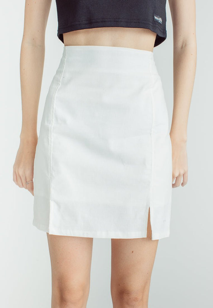 Pammy Off White Mid Thigh Length Pencil Skirt - Mossimo PH