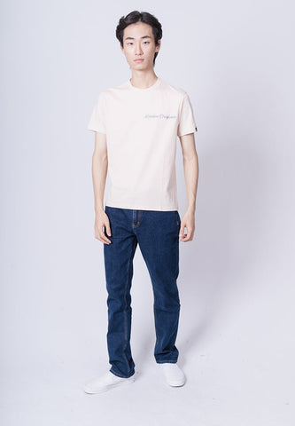Peach Comfort Fit Basic Round Neck with High Density and Reflective Print - Mossimo PH