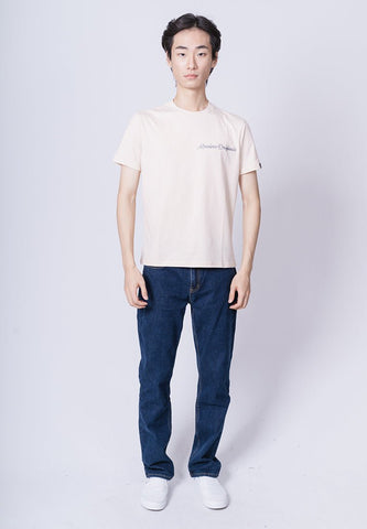 Peach Comfort Fit Basic Round Neck with High Density and Reflective Print - Mossimo PH