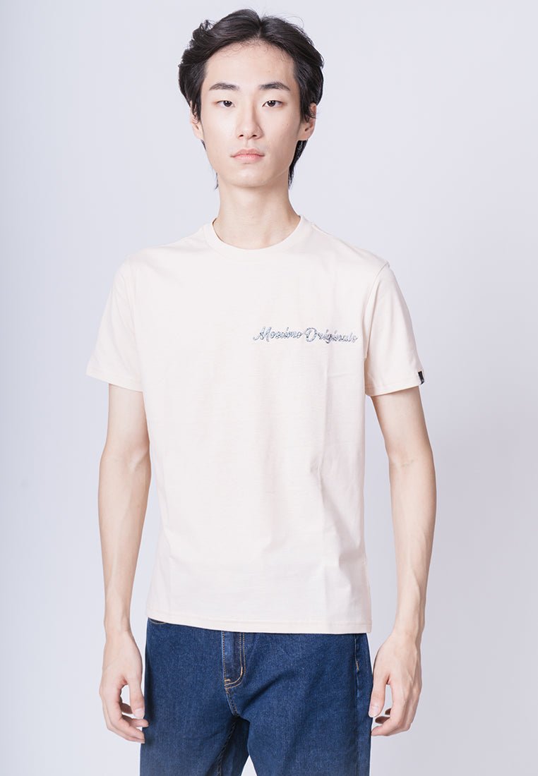 Peach Comfort Fit Basic Round Neck with High Density and Reflective Print - Mossimo PH