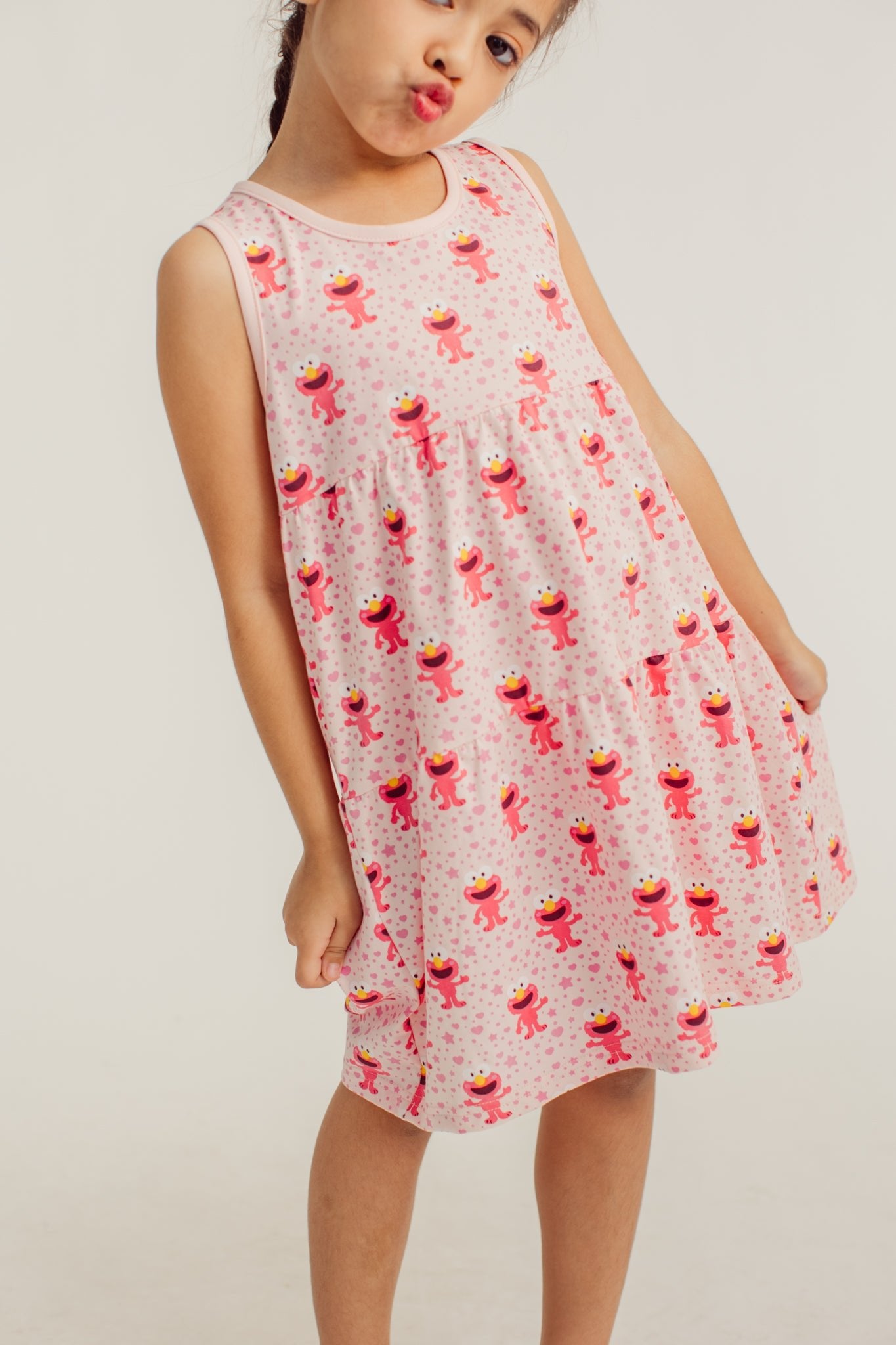 Pink Elmo Patterned Jersey Dress - Mossimo PH