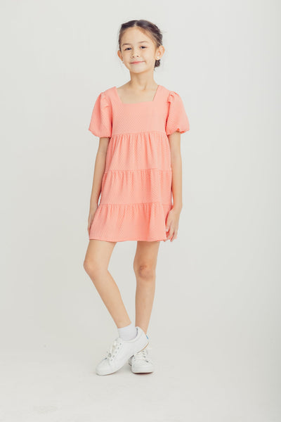 Pink Puff Sleeve Smock Dress Kids - Mossimo PH