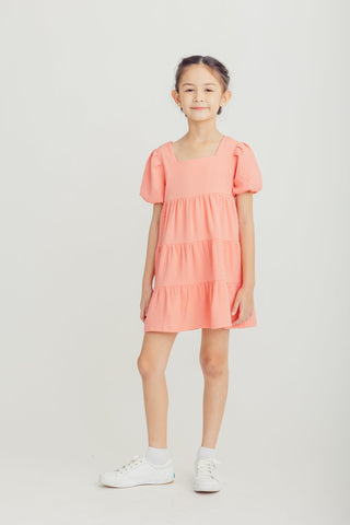 Pink Puff Sleeve Smock Dress Kids - Mossimo PH