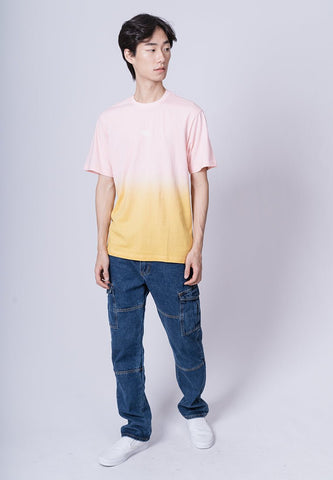 Pink Round Neck Tie Dye with High Density Print Comfort Fit Tee - Mossimo PH
