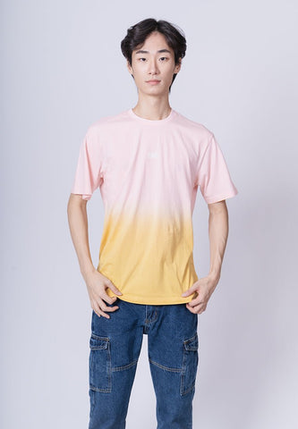Pink Round Neck Tie Dye with High Density Print Comfort Fit Tee - Mossimo PH