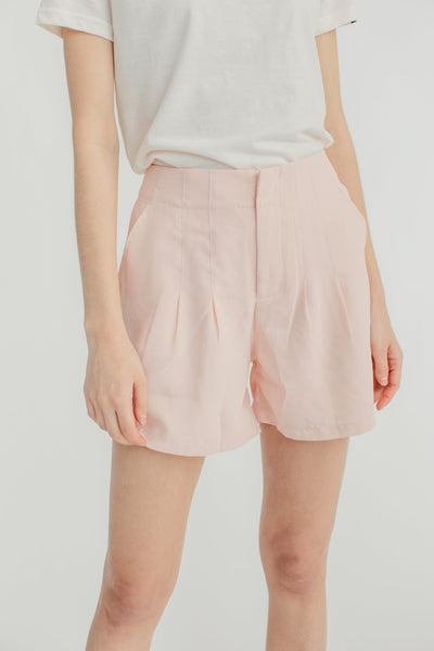Pink Tapered Fashion Shorts with Darts - Mossimo PH