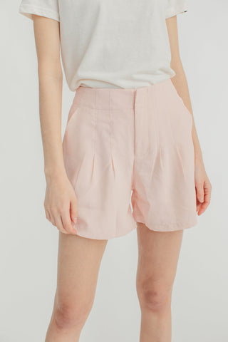 Pink Tapered Fashion Shorts with Darts - Mossimo PH