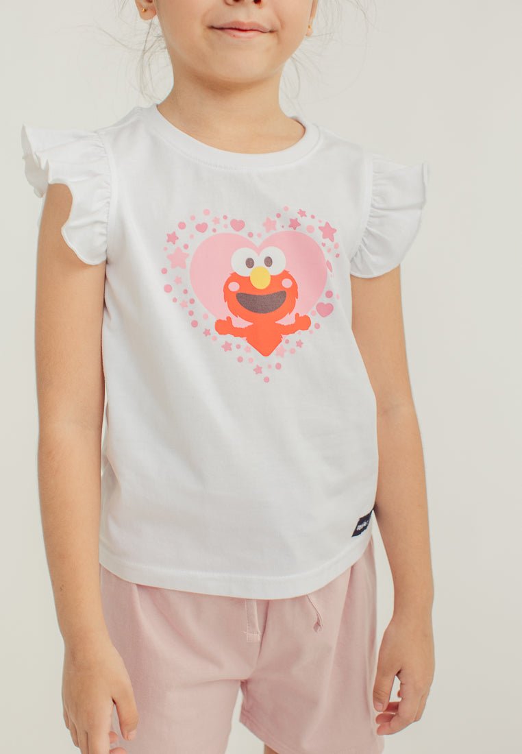 Pink White Elmo Heart Shirt and Short Set - Mossimo PH
