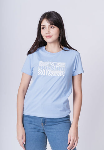 Placid Blue with Mossimo Flat Print Classic Fit Tee - Mossimo PH