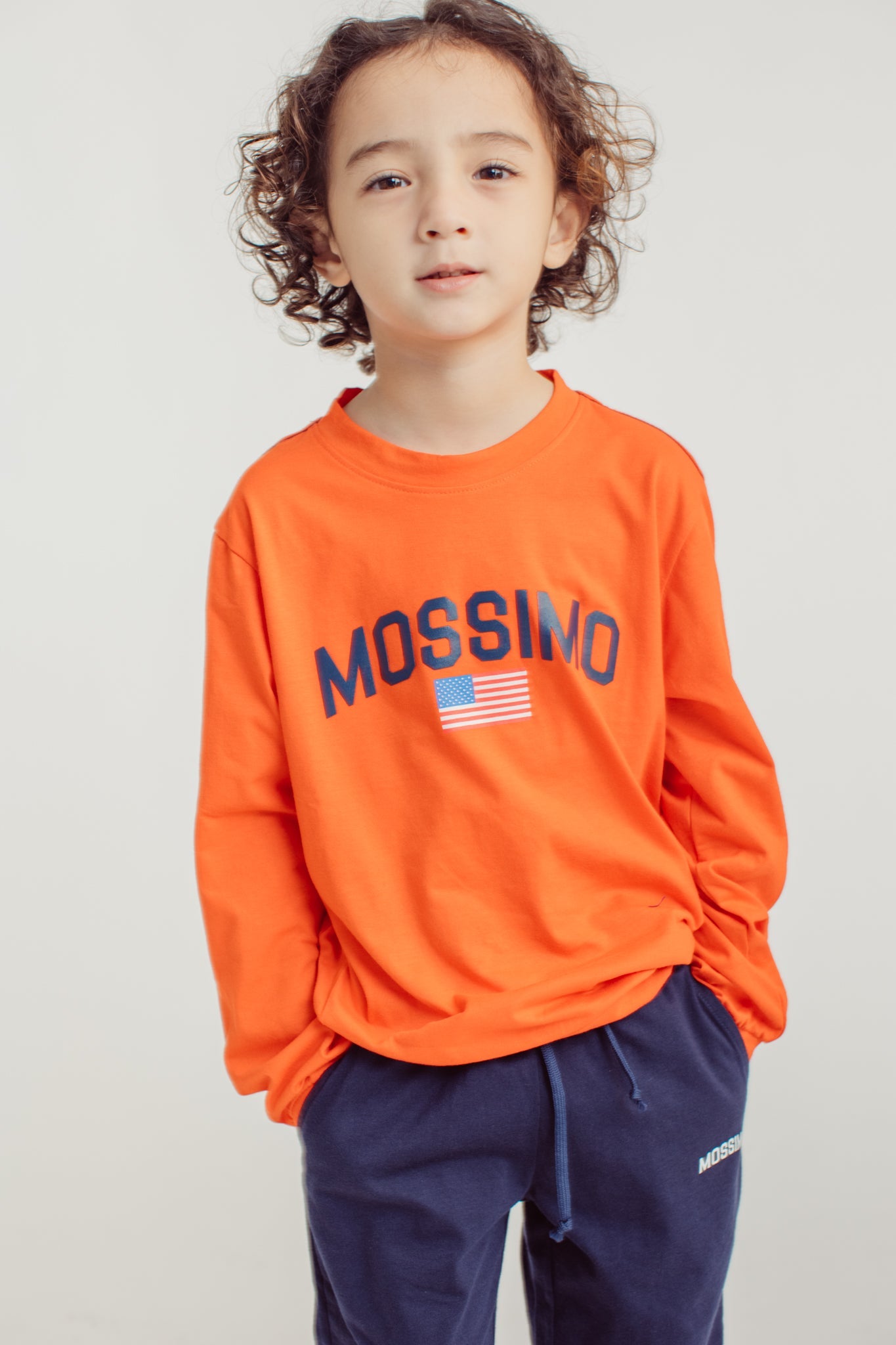 Red Blue Pullover and Jogger with High Density Print Kids - Mossimo PH