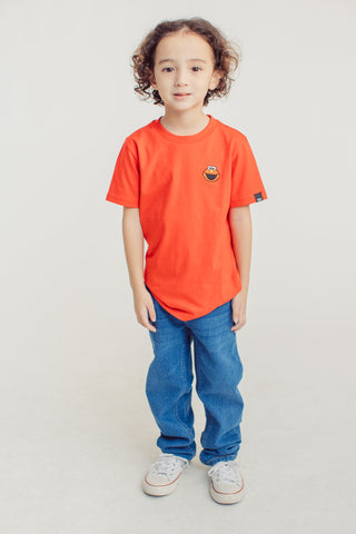 Red Elmo with Embroidery Basic Tshirt Kids - Mossimo PH