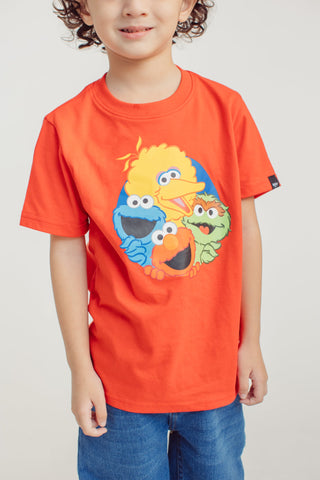 Red Sesame Street Unisex Basic Tshirt Kids - Mossimo PH