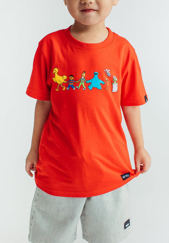 Red Sesame Street with Flat Print Kids Basic Tshirt - Mossimo PH