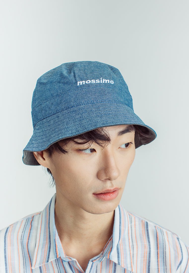Reversible Bucket Hat with Woven Patch and Flat Embroidery - Mossimo PH