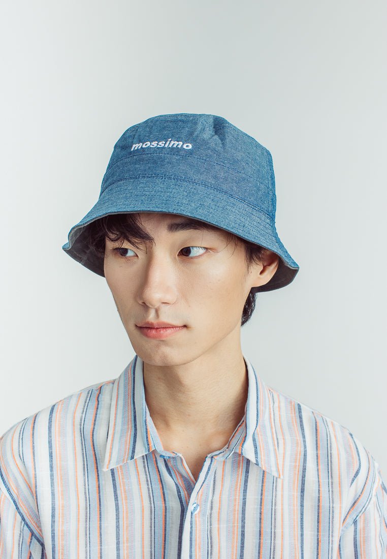 Reversible Bucket Hat with Woven Patch and Flat Embroidery - Mossimo PH