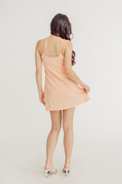 Rochelle Orange Mini Halter Dress with Slit - Mossimo PH