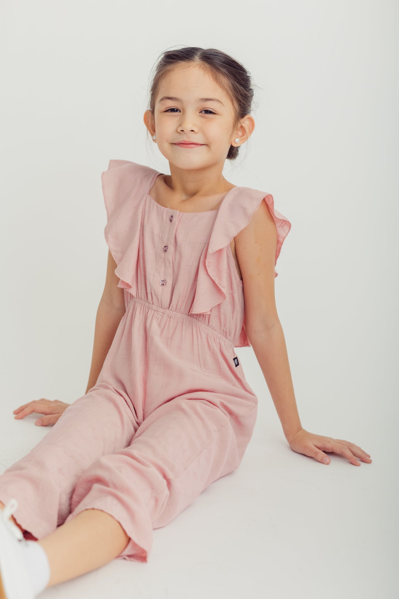 Rose Ruffle Trim Jumpsuit Kids - Mossimo PH